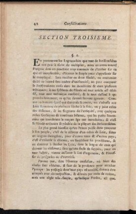 Section Troisieme.