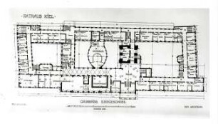 Billing, Hermann; Kiel (Schleswig-Holstein); Rathaus - Grundriss 1. OG (Planfoto)