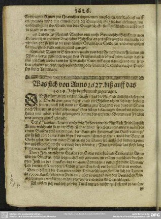 Was sich von Anno 1627. biß auff das 1628. Jahr begeben und zugetragen