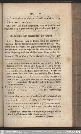 Rechnungen mit gebrochenen Exponenten