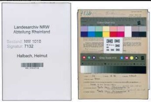 Entnazifizierung Helmut Halbach , geb. 18.06.1910 (Bandwirker)