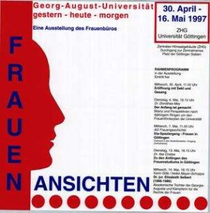 Georg-August-Universität: Gestern - heute - morgen Frauen Ansichten