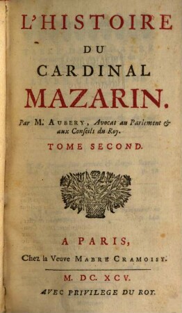 L' Histoire Du Cardinal Mazarin, 2