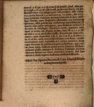 Exercitium Juridicum De Refutatione Feudi, Von Abtretung der Lehn