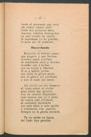 Recordando