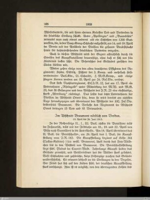 Im Abschnitt Beaumont nördlich von Verdun