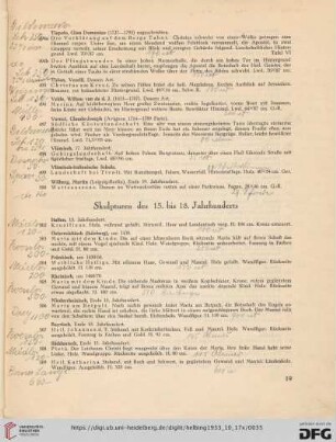 Skulpturen des 15. bis 18. Jahrhunderts (Nr. 502-531)
