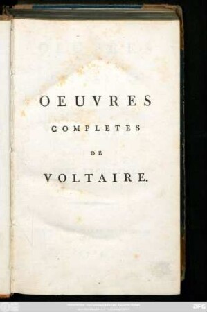 T. 3 = T. 3: Oeuvres Completes De Voltaire