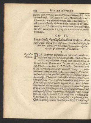 Cap. IV. Cephaloedis sive Cephaloedium opidum ...
