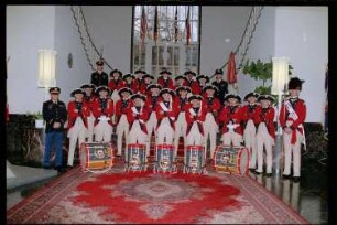 Fotografie: Besuch des Old Guard Fife and Drum Corps in den Lucius D. Clay Headquarters in Berlin-Dahlem
