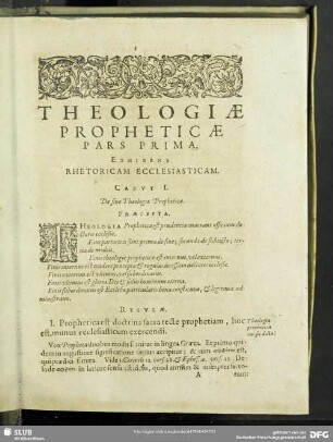 Pars Prima, Exhibens Rhetoricam Ecclesiasticam