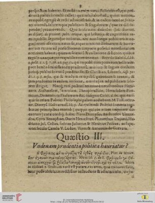 Quaestio III