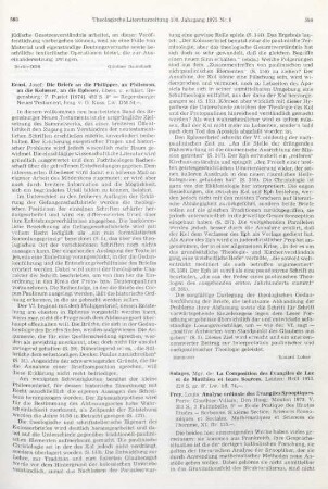594-598 [Rezension] Frey, Louis, Analyse ordinale des évangiles synoptiques