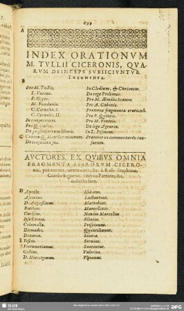 Auctores, Ex Quibus Omnia Fragmenta Liberorum Ciceronis ...