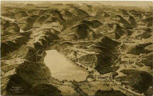 Panoramakarte um den Titisee