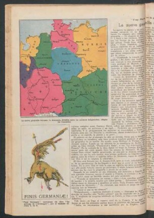 La nueva geografía europea : "Fray Mocho" en la guerra