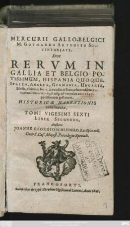 26,2: ... a nundinis Francofurtensibus autumnalibus anni 1646. usq[ue] ad vernales anni 1647. ...
