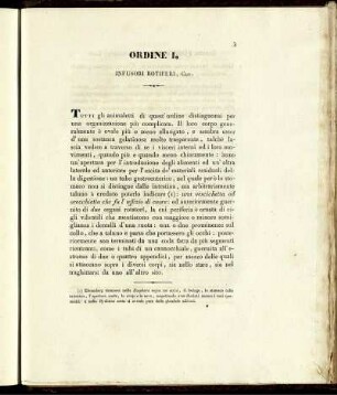 Ordine I. Infusori Rotiferi, Cuv.