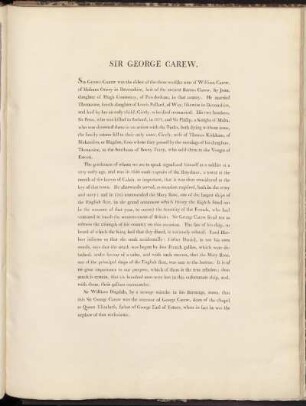 Sir George Carew.