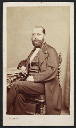 Porträt Georg Gerber : Foto-/Bildersammlung Stenografische Sammlung. Porträt Georg Gerber. Photographie. Carte de visite (um 1870; F. Neumayer). Dresden: SLUB P a 0226