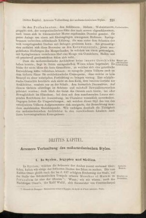 Drittes Kapitel. Aeussere Verbreitung des mohamedanischen Styles.