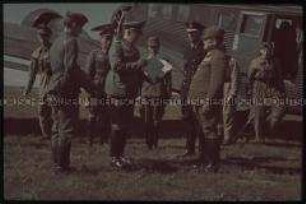 Besuch des japanischen Botschafters General Oshima an der Ostfront