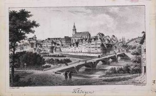 'Tübingen - C. Obach lith(ographiert), G.Küstner gedr(uckt)' Lithographie