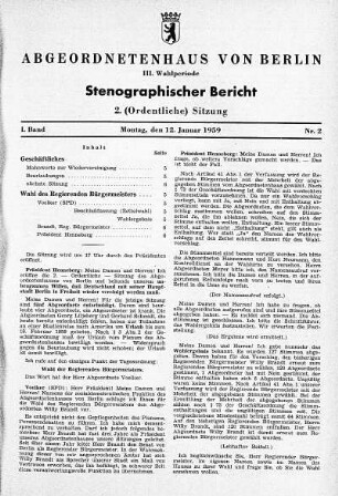 Nr. 2, 12. Januar 1959