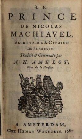 Le Prince de Nicolas Machiavel