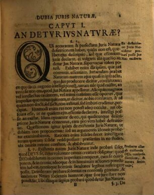 Dubia Iuris Naturae Ad Generosissimum Dominum