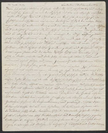 Brief an Albertine Mendelssohn-Bartholdy und Minna Heydemann : 18.11.1831-26.11.1831