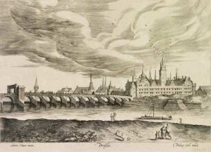 Dresda (Dresden vom Neustädter Ufer)