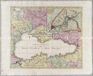 Nova Mappa Maris Nigri et Freti Constantinopolitani. Mit einer Nebenkarte: (Bosporus)