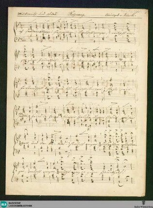 Iphigénie en Aulide. Excerpts. Arr - Don Mus.Ms. 2434 : Coro, pf