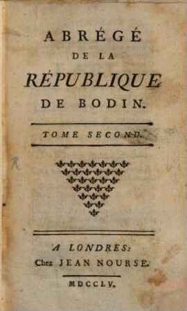 Abrégé de la République de Bodin, 2