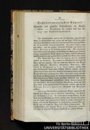 Sechsundzwanzigstes Capitel