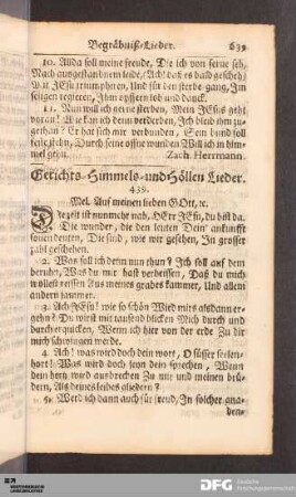 Gerichts-Himmels-und Höllen Lieder.