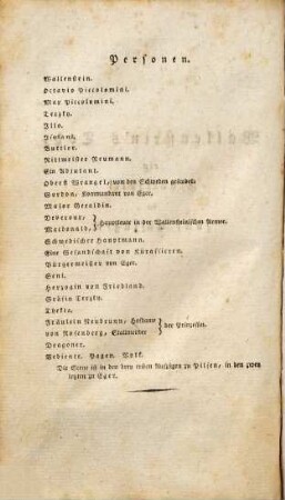 Wallenstein : ein dramatisches Gedicht, 2