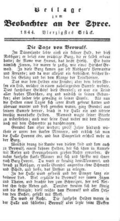 Beilage zum Beobachter an der Spree. 1844. 40. Stueck