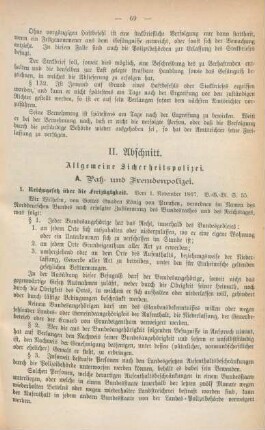 II. Abschnitt. Allgemeine Sicherheitspolizei