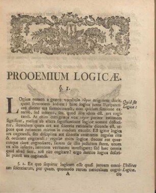 [Liber Primus Logicae. De ideis earumque signis. Pars I.]