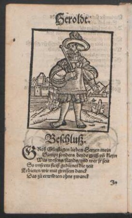 Heroldt. Beschluß.