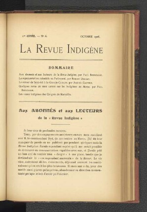 Nr. 6. Octobre, 1906.