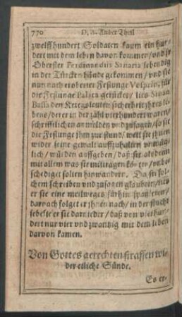 Von Gottes gerechten straffen wider etliche Sünde.