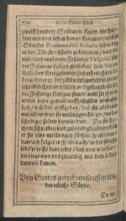 Von Gottes gerechten straffen wider etliche Sünde.