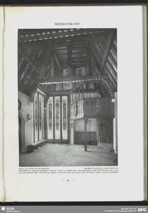 Friedhofs-Kapelle, Sängerempore