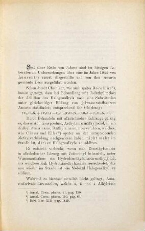 Beiträge zur Kenntniss des Amarins