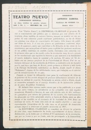 [Presentación de la obra]