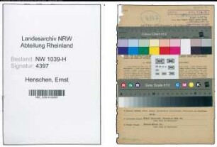 Entnazifizierung Ernst Henschen , geb. 11.04.1900 (Lehrer)