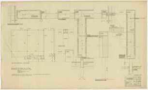 GDF Wüstenrot, Ludwigsburg Innenausbau: Dusch- und WC-Anlagen: Details 1:10,1:1